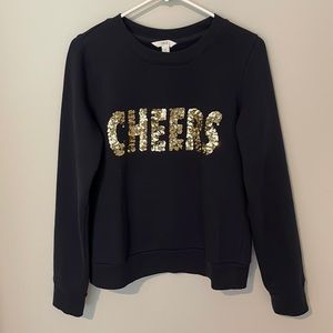 Women’s sequin CHEERS sweatshirt by 1901